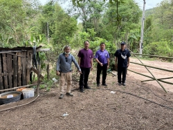 สำนักงานพัฒนาภาค 3 หน่วยบัญชาการทหารพัฒนากองบัญชาการกองทัพไทย ลงพื้นที่สำรวจพื้นที่ขุดเจาะบ่อบ่าดาลเเละขุดบ่อน้ำตื้น ในพื้นที่ตำบลอ่ายนาไลย 